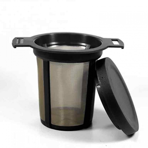 Filtro permanente negro para té e infusiones