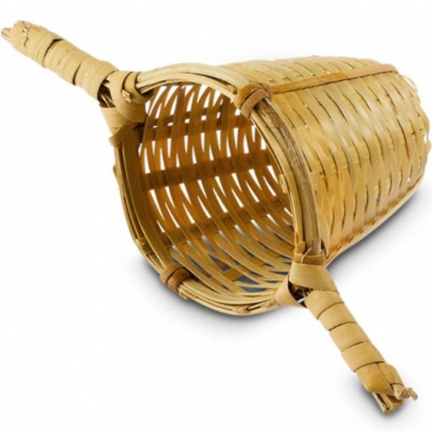 filtro de bambú natural con dos asas